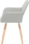 BELIANI CHICAGO - Eetkamerstoel - Comfortabele armleuningen - Grijs (2 stuks)