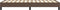 vidaXL - Bedframe - kunstleer - bruin - 80x200 - cm