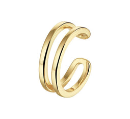Glams Earcuff - Zilver 925 - Geelgoud 13x4mm - Goudkleurig