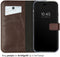 Selencia iPhone 14 Pro Max - Echt Lederen Bookcase - 3 Pashouders - Bruin
