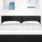 vidaXL - Hoofdbord - in - Zwart - Stoffen - met - Diamantblok - Design - - - 160 - cm