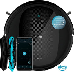 Cecotec Conga 1990 Connected X. 4-in-1 met mengtank: Aspira, Barre, Friing en Mop, app voor smartphone en spraakherkenning, 2 bo