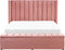 NOYERS - Tweepersoonsbed - Roze - 180 x 200 cm - Fluweel