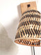 GOOD&MOJO Wandlamp Java - Bamboe Naturel/Zwart - Ø15cm - Binnen Modern