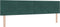 vidaXL - Hoofdbord - met - knopen - in - donkergroen - 200 - cm - van - fluweel