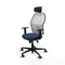 Piqueras y Crespo 1D036G2 - Bureaustoel - Hoogteverstelbaar met armleuning en hoofdsteun - Marineblauw