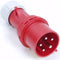CEE stekker 400V 5 polig 32A met label rood S52S30