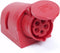 CEE wandcontactdoos 400V 5 polig 16A met label rood D51S31