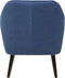 LOKEN - Fauteuil - Blauw - Polyester
