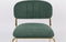 ANLI STYLE LOUNGE CHAIR JOLIEN GOLD/DARK GREEN