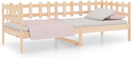 vidaXL - Slaapbank - zonder - matras - 90x200 - cm - massief - grenenhout
