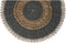 Placemat rond set van 6 - ø30 - Naturel/grijs - zeegras/schelp