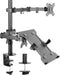 SpeaKa Professional SP-MM-302 - Monitor-scharnierarm - Dubbele verstelling met laptophouder - 360° draaibaar