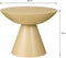 Mica Decorations Celise - Bijzettafel - H44 x Ø59 cm - Metaal - Beige