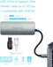 PEPPER JOBS TCH-4 - 4-in-1 USB-C Hub - 4K HDMI USB-A SD/TF kaartlezer - Grijs
