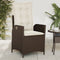 vidaXL - Tuinstoelen - 2 - st - verstelbaar - met - kussens - poly - rattan - bruin