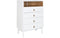 Ladenkast Home ESPRIT Wit Natuurlijk Polypropyleen Hout MDF 80 x 40 x 117 cm