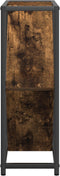 vidaXL - Wijnrek - Rookeik - 51x18x52,5 - cm - Gelaagd - Hout