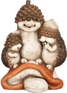 House of Seasons Egel Deco Kerstversiering - 28x22x40 cm - Bruin