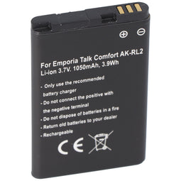 Cell phone battery LiIon 3.7V 1050mAh replaces Emporia V66_001