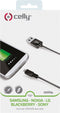 Celly Micro USB Data-kabel - Zwart
