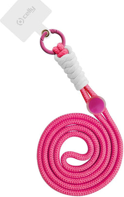 Celly NECKLACE UNI NYL PINK FL