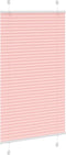 vidaXL - Plissé - rolgordijn - 80x150 - cm - stofbreedte - 79,4 - cm - polyester - roze