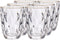 Vivalto Waterglazen/drinkglazen - kristal look - gouden rand - 270 ml
