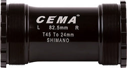 Cema Bracketas T45 SRAM GXP-RVS -zwart