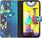 iMoshion Hoesje Geschikt voor Samsung Galaxy M31 Hoesje Met Pasjeshouder - iMoshion Design Softcase Bookcase - Meerkleurig / Blue Butterfly