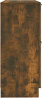 vidaXL - Dressoirs - 2 - st - 30x30x70 - cm - bewerkt - hout - gerookt - eikenkleurig