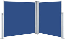 vidaXL - Windscherm - uittrekbaar - 117x600 - cm - blauw