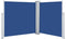 vidaXL - Windscherm - uittrekbaar - 117x600 - cm - blauw