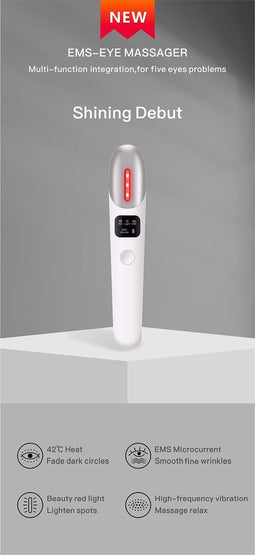 Cenocco Beauty CC-9099: Electromagnetic Oog Massage staaf - Hoge vibratie - Verjonging van de huid