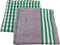 Cenocco CC-9069: Grijze 10-delige vintage gestreepte katoenen keukenhanddoekenset - 50x70cm