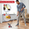 Cenocco Platte Dweil Met Emmer - CC-9070 - RVS Handgreep - 121 cm - Grijs