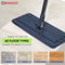 Cenocco Platte Dweil Met Emmer - CC-9070 - RVS Handgreep - 121 cm - Grijs
