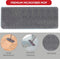 Cenocco Platte Dweil Met Emmer - CC-9070 - RVS Handgreep - 121 cm - Grijs