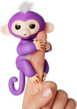 Cenocco Vingerspeelgoed Happy Monkey Purper