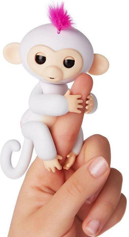 Cenocco Vingerspeelgoed Happy Monkey Wit