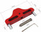 Center Scriber Markeercentrumzoeker Tool voor houtbewerking Aluminiumlegering Minder dan 95 mm Meetbereik 1 mm Meetnauwkeurigheid (rood)