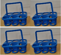 Centi Home Flessendrager 28 x 32,5 x 23,5 cm - Blauw , set van 4 stuks