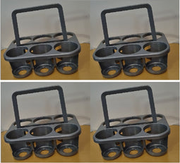 Centi Home Flessendrager 28 x 32,5 x 23,5 cm - Grijs , set van 4 stuks