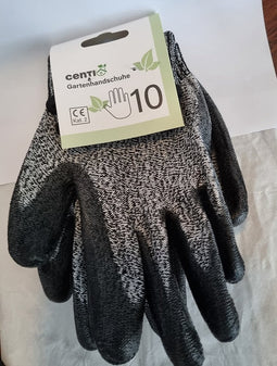 Centi Tuinhandschoenen Profi klasse CAT-2 met maximale bescherming voor Heren zwart