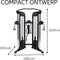 Centr 2 Home Gym Functional Trainer - Cable Crossover - DAP - Krachtstation - Zwart