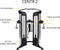 Centr 2 Home Gym Functional Trainer - Cable Crossover - DAP - Krachtstation - Zwart