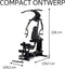 Centr Body Weight Home Gym - Krachtstation - Fitness - Krachttraining - Mat Zwart