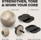 Centr by Chris Hemsworth Core Kit 4 in 1 - Stability Ball - Ab Wheel - Core Slides - Slam Bal - Thuis fitness