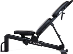 Centr FID - Trainingsbank - Fitnessbank - Telescopisch verstelbaar - met ingebouwde Utility Stool - Zwart