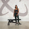 Centr FID - Trainingsbank - Fitnessbank - Telescopisch verstelbaar - met ingebouwde Utility Stool - Zwart